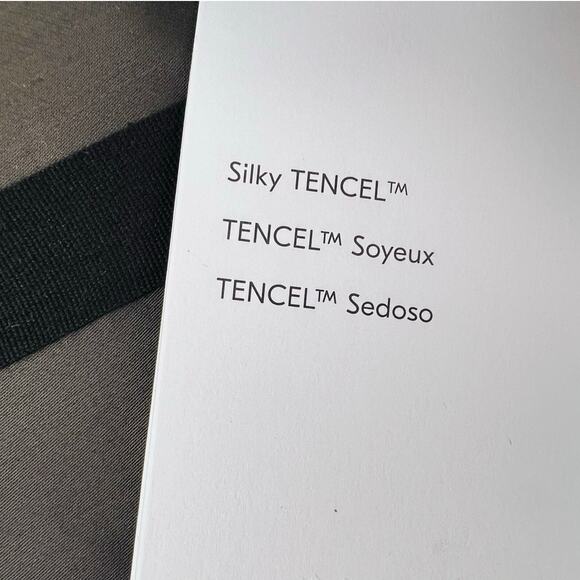 West Elm KING Silky Tencel Lyocell Sheet Set SLATE GRAY 320 Thread Count NWT - Picture 3 of 7